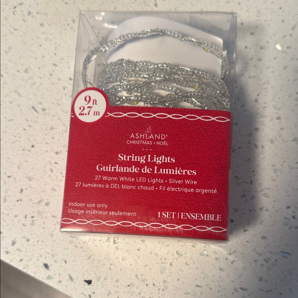 Ashland Silver Wire String Lights with Warm White LEDs